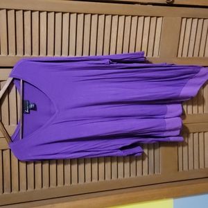 Lane Bryant 3X SharkBite Tunic Purple